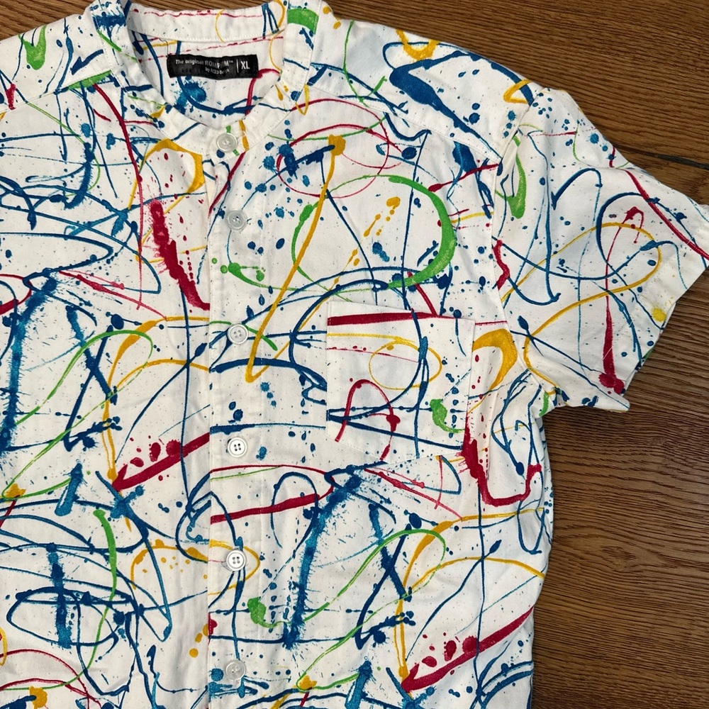 Eclectic Men’s Romper by RompHim | Paint-Splatter - Picture 3 of 10